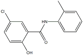 5-chloro-2-hydroxy-N-(2-methylphenyl)benzamide 结构式