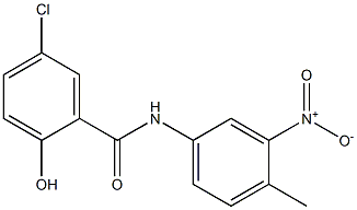 5-chloro-2-hydroxy-N-(4-methyl-3-nitrophenyl)benzamide Struktur