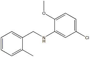 5-chloro-2-methoxy-N-[(2-methylphenyl)methyl]aniline 结构式