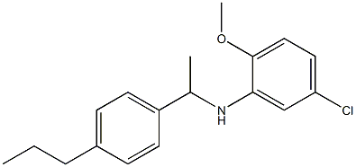5-chloro-2-methoxy-N-[1-(4-propylphenyl)ethyl]aniline