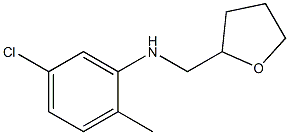 5-chloro-2-methyl-N-(oxolan-2-ylmethyl)aniline Structure