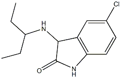 5-chloro-3-(pentan-3-ylamino)-2,3-dihydro-1H-indol-2-one,,结构式