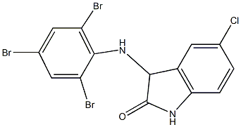 5-chloro-3-[(2,4,6-tribromophenyl)amino]-2,3-dihydro-1H-indol-2-one Structure