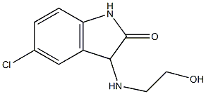 5-chloro-3-[(2-hydroxyethyl)amino]-2,3-dihydro-1H-indol-2-one,,结构式