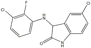 5-chloro-3-[(3-chloro-2-fluorophenyl)amino]-2,3-dihydro-1H-indol-2-one|