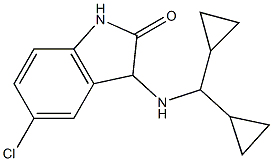 5-chloro-3-[(dicyclopropylmethyl)amino]-2,3-dihydro-1H-indol-2-one