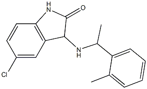 5-chloro-3-{[1-(2-methylphenyl)ethyl]amino}-2,3-dihydro-1H-indol-2-one