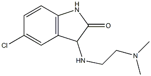 5-chloro-3-{[2-(dimethylamino)ethyl]amino}-1,3-dihydro-2H-indol-2-one 结构式