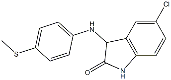 5-chloro-3-{[4-(methylsulfanyl)phenyl]amino}-2,3-dihydro-1H-indol-2-one