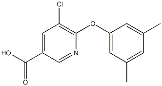 5-chloro-6-(3,5-dimethylphenoxy)pyridine-3-carboxylic acid