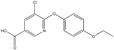 5-chloro-6-(4-ethoxyphenoxy)nicotinic acid Struktur