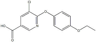 5-chloro-6-(4-ethoxyphenoxy)nicotinic acid Structure