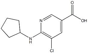 5-chloro-6-(cyclopentylamino)pyridine-3-carboxylic acid|