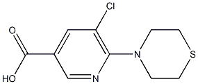 5-chloro-6-(thiomorpholin-4-yl)pyridine-3-carboxylic acid|