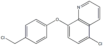 5-chloro-8-[4-(chloromethyl)phenoxy]quinoline Structure