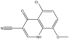 5-chloro-8-methoxy-4-oxo-1,4-dihydroquinoline-3-carbonitrile