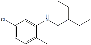 5-chloro-N-(2-ethylbutyl)-2-methylaniline 结构式