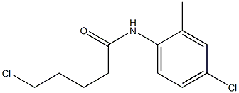 5-chloro-N-(4-chloro-2-methylphenyl)pentanamide Struktur