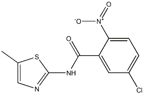  5-chloro-N-(5-methyl-1,3-thiazol-2-yl)-2-nitrobenzamide
