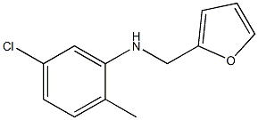 5-chloro-N-(furan-2-ylmethyl)-2-methylaniline 结构式