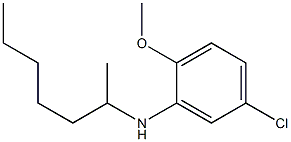 5-chloro-N-(heptan-2-yl)-2-methoxyaniline,,结构式