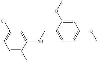 5-chloro-N-[(2,4-dimethoxyphenyl)methyl]-2-methylaniline Structure