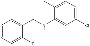 5-chloro-N-[(2-chlorophenyl)methyl]-2-methylaniline Struktur