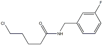 5-chloro-N-[(3-fluorophenyl)methyl]pentanamide,,结构式