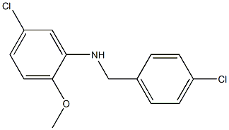 5-chloro-N-[(4-chlorophenyl)methyl]-2-methoxyaniline Structure