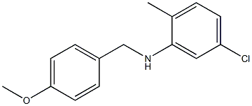  5-chloro-N-[(4-methoxyphenyl)methyl]-2-methylaniline