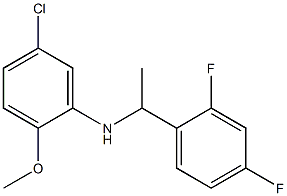 5-chloro-N-[1-(2,4-difluorophenyl)ethyl]-2-methoxyaniline,,结构式