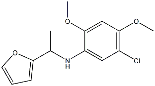 5-chloro-N-[1-(furan-2-yl)ethyl]-2,4-dimethoxyaniline|