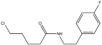 5-chloro-N-[2-(4-fluorophenyl)ethyl]pentanamide,,结构式