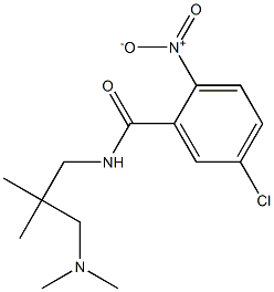 5-chloro-N-{2-[(dimethylamino)methyl]-2-methylpropyl}-2-nitrobenzamide Struktur