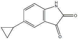 5-cyclopropyl-2,3-dihydro-1H-indole-2,3-dione 结构式