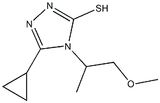 5-cyclopropyl-4-(1-methoxypropan-2-yl)-4H-1,2,4-triazole-3-thiol|