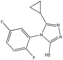  5-cyclopropyl-4-(2,5-difluorophenyl)-4H-1,2,4-triazole-3-thiol