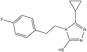 5-cyclopropyl-4-[2-(4-fluorophenyl)ethyl]-4H-1,2,4-triazole-3-thiol