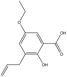 5-ethoxy-2-hydroxy-3-(prop-2-en-1-yl)benzoic acid Structure