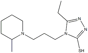 5-ethyl-4-[3-(2-methylpiperidin-1-yl)propyl]-4H-1,2,4-triazole-3-thiol|