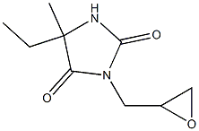 5-ethyl-5-methyl-3-(oxiran-2-ylmethyl)imidazolidine-2,4-dione Struktur