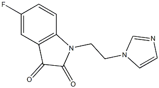  5-fluoro-1-[2-(1H-imidazol-1-yl)ethyl]-2,3-dihydro-1H-indole-2,3-dione