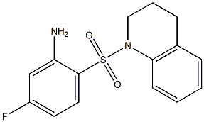 5-fluoro-2-(1,2,3,4-tetrahydroquinoline-1-sulfonyl)aniline|