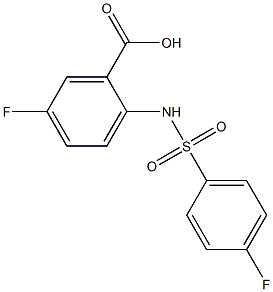  5-fluoro-2-[(4-fluorobenzene)sulfonamido]benzoic acid