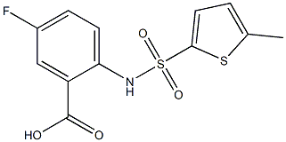5-fluoro-2-[(5-methylthiophene-2-)sulfonamido]benzoic acid|