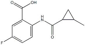 5-fluoro-2-{[(2-methylcyclopropyl)carbonyl]amino}benzoic acid