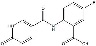 5-fluoro-2-{[(6-oxo-1,6-dihydropyridin-3-yl)carbonyl]amino}benzoic acid