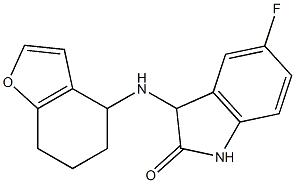 5-fluoro-3-(4,5,6,7-tetrahydro-1-benzofuran-4-ylamino)-2,3-dihydro-1H-indol-2-one Structure