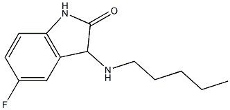5-fluoro-3-(pentylamino)-2,3-dihydro-1H-indol-2-one Struktur