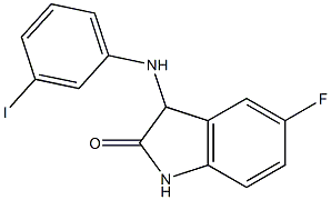 5-fluoro-3-[(3-iodophenyl)amino]-2,3-dihydro-1H-indol-2-one Structure